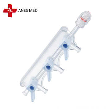 Manifolds de plástico médico de três vias